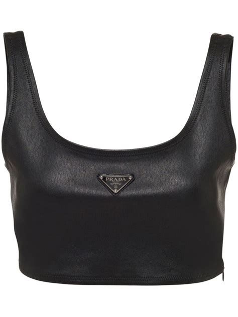 prada crop shirt|grayed prada tank top.